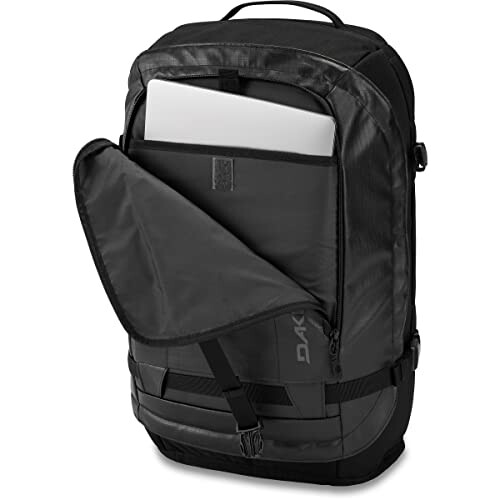 Black backpack with a laptop compartment