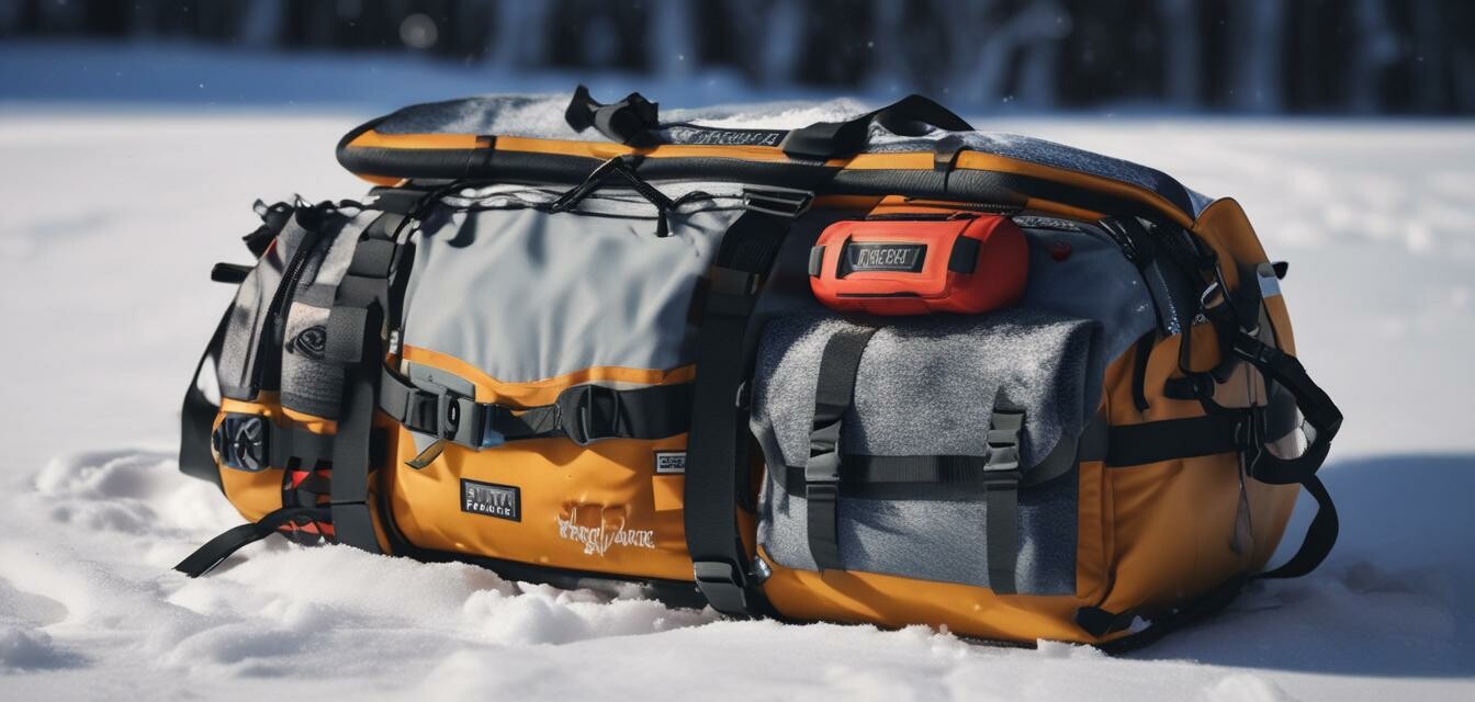 Snow ski bag compartments