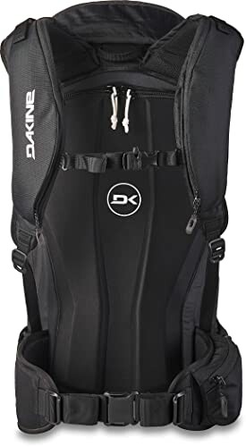 Dakine black backpack with padded straps and logo